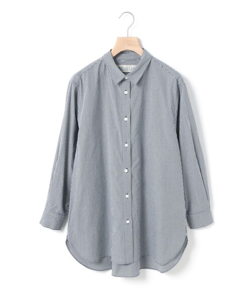 ブラウス シャツ MidiUmi パターンワイドロングシャツ レディース セール】MidiUmi パターンワイドロングシャツ（シャツ/ブラウス