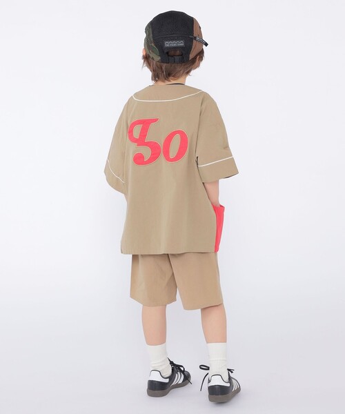 SHIPS(シップス)の「SHIPS KIDS:100~130cm / ベースボール シャツ(シャツ/ブラウス・キッズ・ブルー/ベージュ・130/110/120/100)」の4枚目の写真