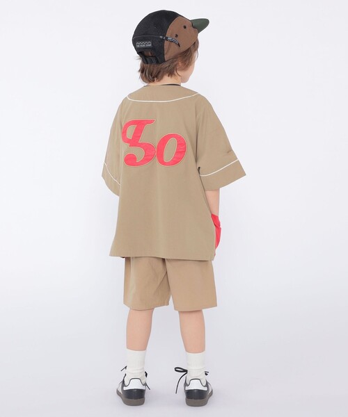 SHIPS(シップス)の「SHIPS KIDS:100~130cm / ベースボール シャツ(シャツ/ブラウス・キッズ・ブルー/ベージュ・130/110/120/100)」の5枚目の写真