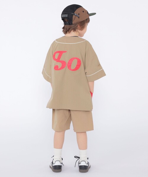 SHIPS(シップス)の「SHIPS KIDS:100~130cm / ベースボール シャツ(シャツ/ブラウス・キッズ・ブルー/ベージュ・130/110/120/100)」の6枚目の写真