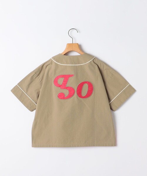 SHIPS(シップス)の「SHIPS KIDS:100~130cm / ベースボール シャツ(シャツ/ブラウス・キッズ・ブルー/ベージュ・130/110/120/100)」の13枚目の写真