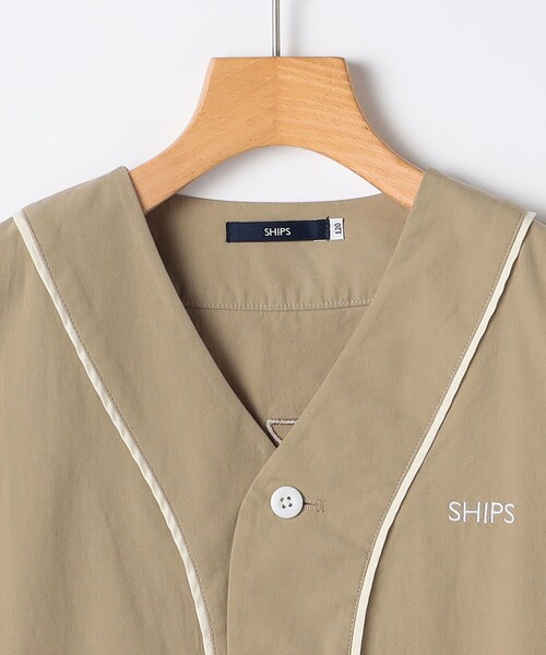 SHIPS(シップス)の「SHIPS KIDS:100~130cm / ベースボール シャツ(シャツ/ブラウス・キッズ・ブルー/ベージュ・130/110/120/100)」の14枚目の写真