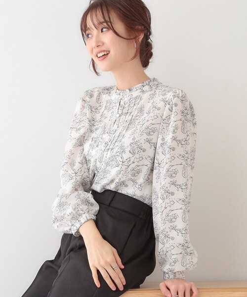 DRESKIP(ドレスキップ)の「【S-LL/前後2WAY】ピンタックブラウス(シャツ/ブラウス・レディース・アイボリー/ベビーピンク/アイボリー系・01/02/03/04)」の2枚目の写真