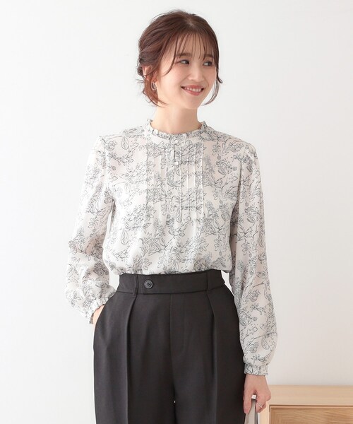 DRESKIP(ドレスキップ)の「【S-LL/前後2WAY】ピンタックブラウス(シャツ/ブラウス・レディース・アイボリー/ベビーピンク/アイボリー系・01/02/03/04)」の12枚目の写真