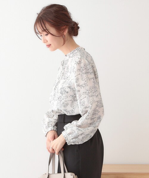 DRESKIP(ドレスキップ)の「【S-LL/前後2WAY】ピンタックブラウス(シャツ/ブラウス・レディース・アイボリー/ベビーピンク/アイボリー系・01/02/03/04)」の13枚目の写真