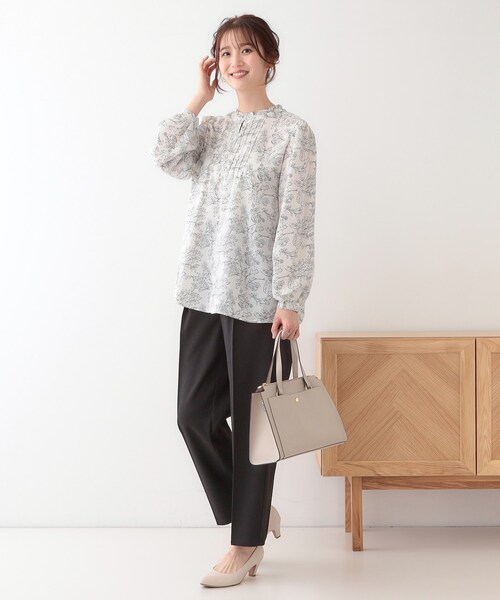 DRESKIP(ドレスキップ)の「【S-LL/前後2WAY】ピンタックブラウス(シャツ/ブラウス・レディース・アイボリー/ベビーピンク/アイボリー系・01/02/03/04)」の14枚目の写真