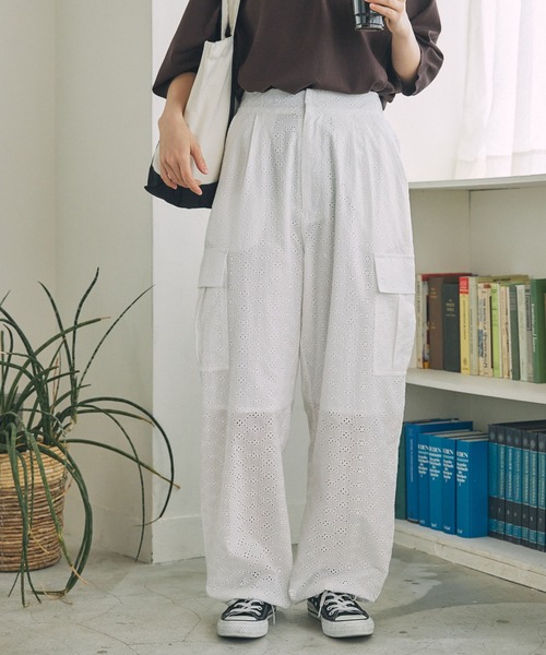 ☘️春だね☘️ レディースカーゴパンツ♡Ozz Croce♡美品 VIOLETTA カーゴパンツ グロッシーカーゴパンツ レディース