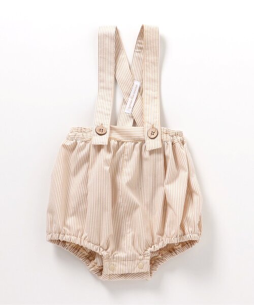 apres les cours(アプレレクール)の「サスペンダー付きベビーブルマ(その他ベビーウェア・キッズ・ストライプ/インディゴブルー・80)」の7枚目の写真