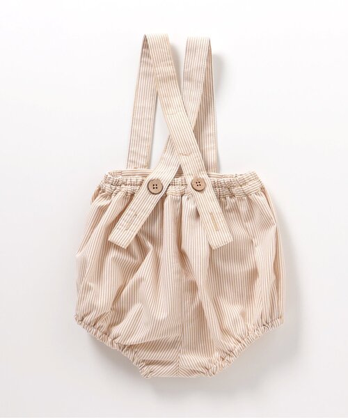 apres les cours(アプレレクール)の「サスペンダー付きベビーブルマ(その他ベビーウェア・キッズ・ストライプ/インディゴブルー・80)」の9枚目の写真