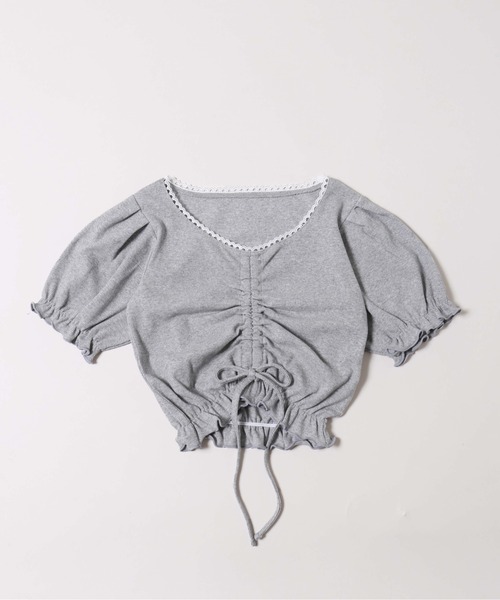 春夏仕様》レースパイピングトップス（Tシャツ/カットソー