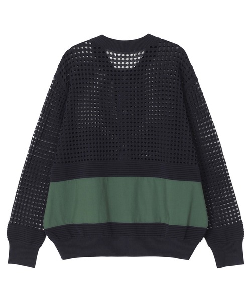 ZUCCa（ズッカ）の「アイレットドッキング / ニットカーディガン / (O)（カーディガン/ボレロ・レディース・ブラック/ホワイト/ネイビー・M size）」の15枚目の写真