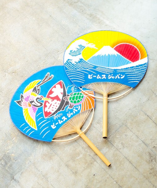 別注】額賀屋染工場 / 房州うちわ 大漁 鶴亀（扇子/うちわ）｜BEAMS