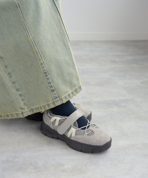 ROCKFISH WEATHERWEAR(ロックフィッシュウェザーウェア)の「ROCKFISHWeatherwear/ロックフィッシュW BRYN VELCRO SNEAKERS SUEDE(スニーカー・レディース・グレー・24cm/25cm/23cm)」の3枚目の写真