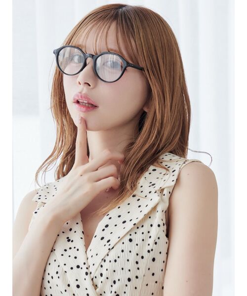 EATME(イートミー)の「ラウンドフレームサングラス(サングラス・レディース・ブラック・FREE)」の3枚目の写真