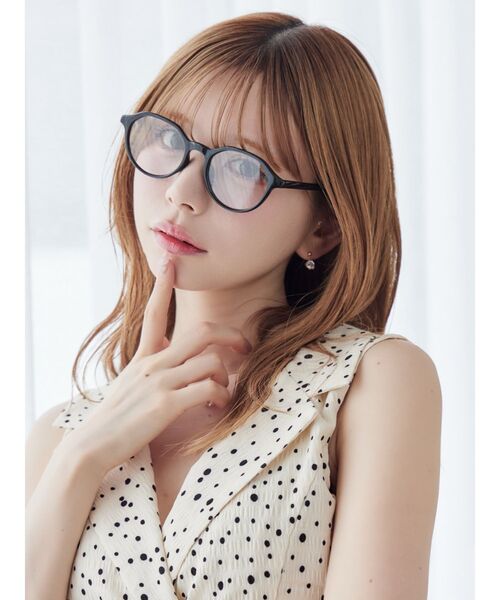 EATME(イートミー)の「ラウンドフレームサングラス(サングラス・レディース・ブラック・FREE)」の4枚目の写真