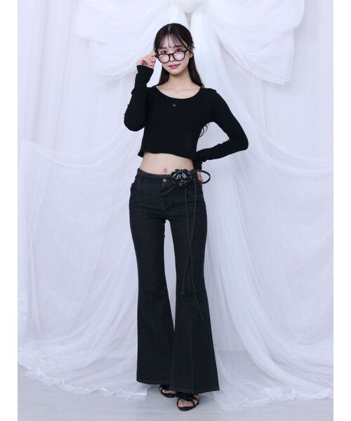 EATME(イートミー)の「ラウンドフレームサングラス(サングラス・レディース・ブラック・FREE)」の14枚目の写真