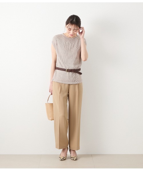 セール】ドライライトツイル 1タックストレートパンツ（その他