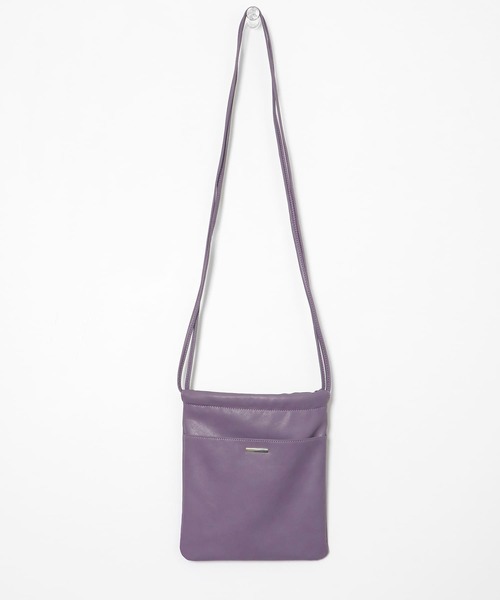 SENSE OF PLACE by URBAN RESEARCH（センスオブプレイスバイアーバンリサーチ）の「FLハンドルキンチャクショルダー（ショルダーバッグ・メンズ・ブラック/ライトグレー/パープル・ONE）」の8枚目の写真