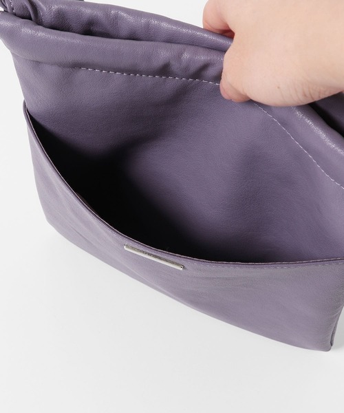 SENSE OF PLACE by URBAN RESEARCH（センスオブプレイスバイアーバンリサーチ）の「FLハンドルキンチャクショルダー（ショルダーバッグ・メンズ・ブラック/ライトグレー/パープル・ONE）」の12枚目の写真