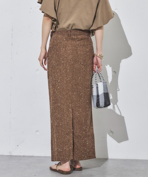 Doux archives（ドゥアルシーヴ）の「【ZOZO限定】ネップツイルストレートスカート（スカート・レディース・ブラウン/ベージュ・38/36）」の13枚目の写真