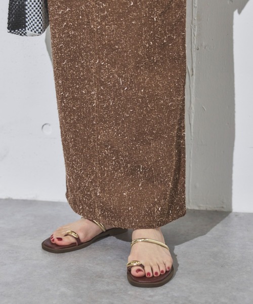 Doux archives（ドゥアルシーヴ）の「【ZOZO限定】ネップツイルストレートスカート（スカート・レディース・ブラウン/ベージュ・38/36）」の10枚目の写真