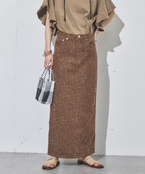 Doux archives（ドゥアルシーヴ）の「【ZOZO限定】ネップツイルストレートスカート（スカート・レディース・ブラウン/ベージュ・38/36）」の21枚目の写真