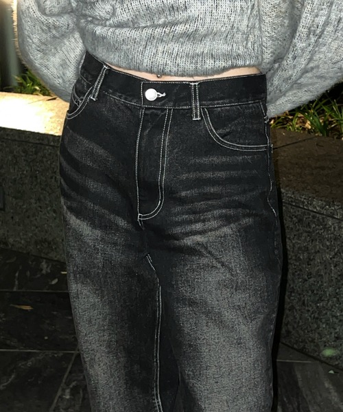 SOLA（ソラ）の「【tairin】デニムパンツ（デニムパンツ・レディース・ブルー/ブラック・SMALL/MEDIUM）」の12枚目の写真