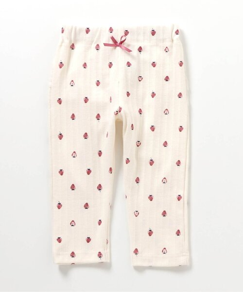 apres les cours（アプレレクール）の「【接触冷感】後ろフリル ひんやりレギンスパンツ（その他パンツ・キッズ・アイボリー/ブラック/ピンク/オフホワイト・130/120/110/100/90/80）」の2枚目の写真