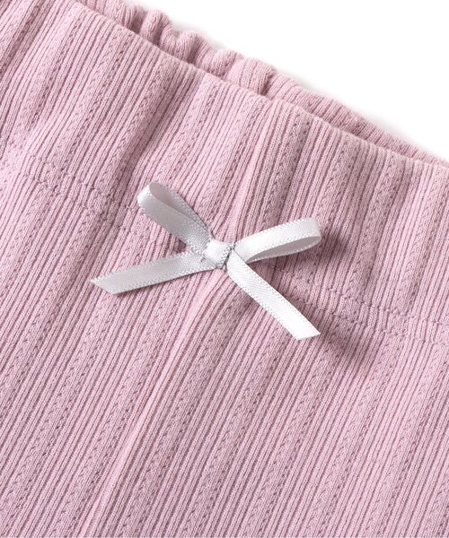 apres les cours（アプレレクール）の「【接触冷感】後ろフリル ひんやりレギンスパンツ（その他パンツ・キッズ・アイボリー/ブラック/ピンク/オフホワイト・130/120/110/100/90/80）」の17枚目の写真