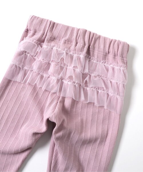 apres les cours（アプレレクール）の「【接触冷感】後ろフリル ひんやりレギンスパンツ（その他パンツ・キッズ・アイボリー/ブラック/ピンク/オフホワイト・130/120/110/100/90/80）」の18枚目の写真