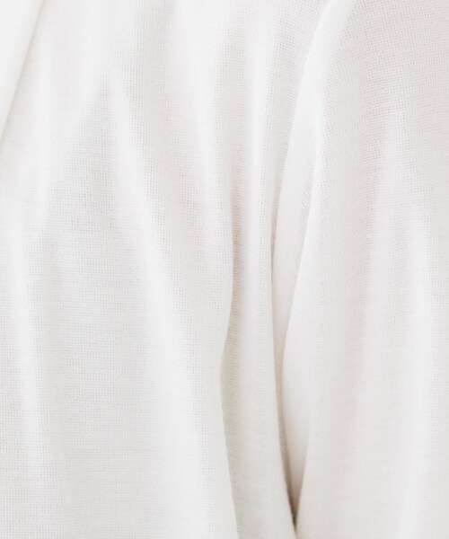 UNTITLED(アンタイトル)の「【接触冷感/UV機能/遮熱】ジャージカーディガン(カーディガン/ボレロ・レディース・ブラック/サックスブルー/ライトグレー系9/オフホワイト/ネイビー・00/02/04/44/48)」の10枚目の写真