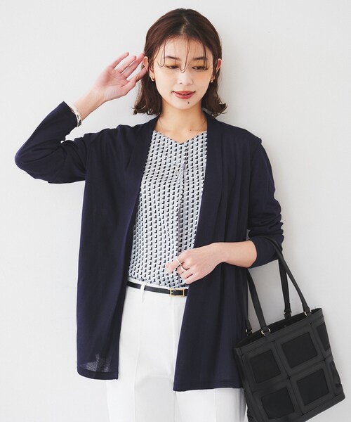 カーディガン 「L」「日傘級の遮熱機能！」「遮熱」「UV対策」「ウォシャブル」サンシェードカーディガン レディース L】【日傘級の遮熱機能！】【遮熱】【UV対策】【ウォシャブル