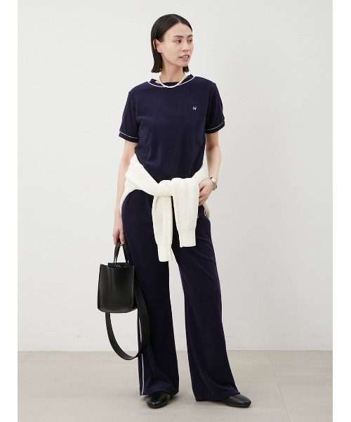 Mila Owen（ミラオーウェン）の「パイルドロストイージーパンツ（その他パンツ・レディース・グレー/ライム/ネイビー・0/1）」の6枚目の写真