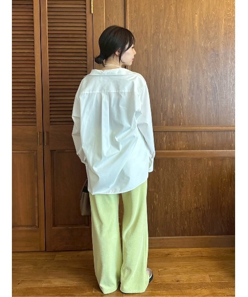 Mila Owen（ミラオーウェン）の「パイルドロストイージーパンツ（その他パンツ・レディース・グレー/ライム/ネイビー・0/1）」の5枚目の写真