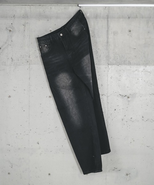 Shoowtime(ショウタイム)の「Vintage Wash Cut Line Denim Pants / ビンテージウォッシュカットラインデニムパンツ(デニムパンツ・メンズ・ブルー系/ブラック系・X-LARGE/LARGE/MEDIUM/SMALL)」の8枚目の写真