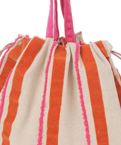 beej(ビージ)の「【beej(ビージ)】Emb String Bag(ハンドバッグ・レディース・マスタード/ピンク・FREE)」の9枚目の写真