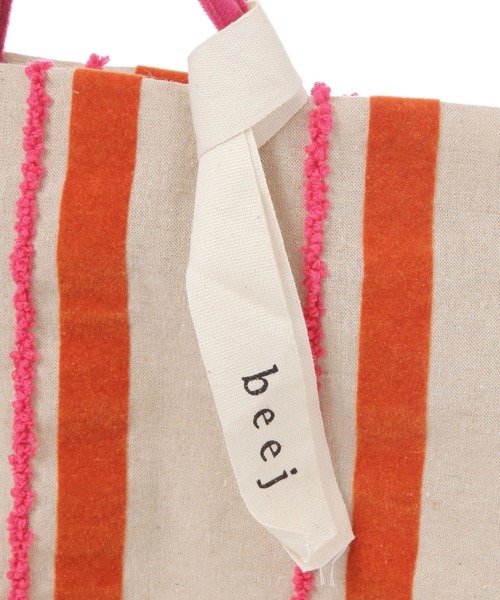 beej(ビージ)の「【beej(ビージ)】Emb String Bag(ハンドバッグ・レディース・マスタード/ピンク・FREE)」の7枚目の写真