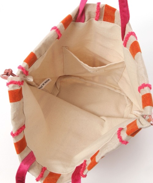 beej(ビージ)の「【beej(ビージ)】Emb String Bag(ハンドバッグ・レディース・マスタード/ピンク・FREE)」の5枚目の写真