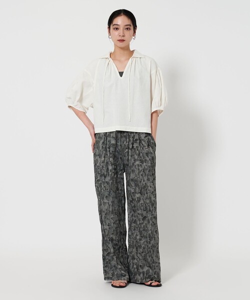 Beauty&youth ジャガードゴムタックパンツ BEAUTY&YOUTH UNITED ARROWS（ビューティーアンドユース