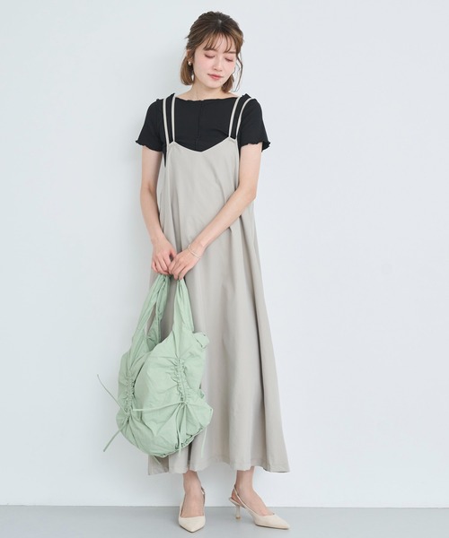 attiree(アティレー)の「ギャザーリボンショルダーバッグ(ショルダーバッグ・レディース・ブラック/グリーン/ピンク/ベージュ・FREE)」の10枚目の写真