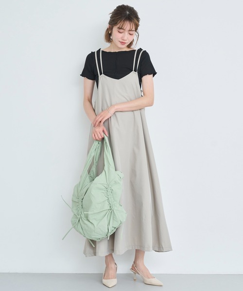 attiree(アティレー)の「ギャザーリボンショルダーバッグ(ショルダーバッグ・レディース・ブラック/グリーン/ピンク/ベージュ・FREE)」の20枚目の写真