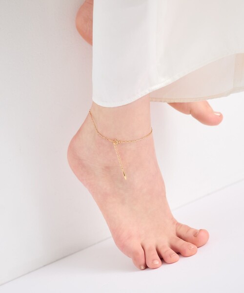ete(エテ)の「○チャーム アンクレット(アンクレット・レディース・イエローゴールド・FREE)」の4枚目の写真