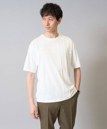 【接触冷感】ピンタックセミワイドシルエットカットソー