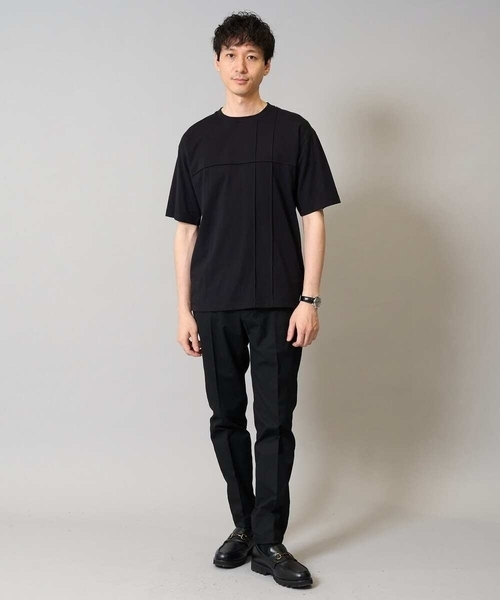 a.v.v(アーヴェヴェ)の「【接触冷感】ピンタックセミワイドシルエットカットソー(Tシャツ/カットソー・メンズ・ブラック/ブルー/ホワイト・50/48/44/46/52)」の16枚目の写真