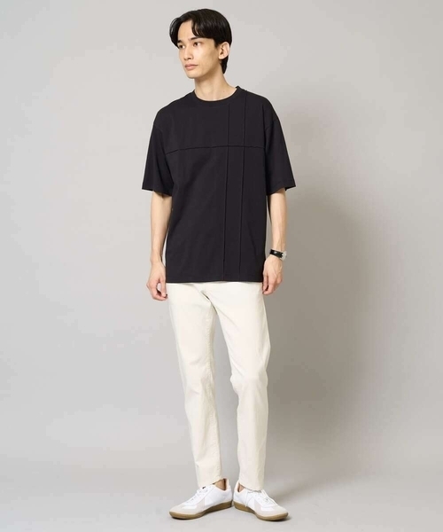 a.v.v(アーヴェヴェ)の「【接触冷感】ピンタックセミワイドシルエットカットソー(Tシャツ/カットソー・メンズ・ブラック/ブルー/ホワイト・50/48/44/46/52)」の15枚目の写真