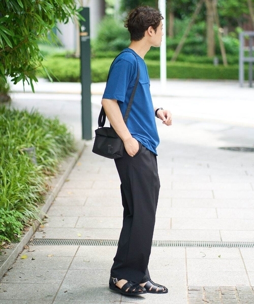 a.v.v(アーヴェヴェ)の「【接触冷感】ピンタックセミワイドシルエットカットソー(Tシャツ/カットソー・メンズ・ブラック/ブルー/ホワイト・50/48/44/46/52)」の9枚目の写真