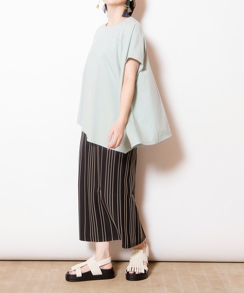 OSMOSIS(オズモーシス)の「ストライプニットスカート(スカート・レディース・ライトベージュ/カーキ/ブラック・ONE SIZE)」の18枚目の写真