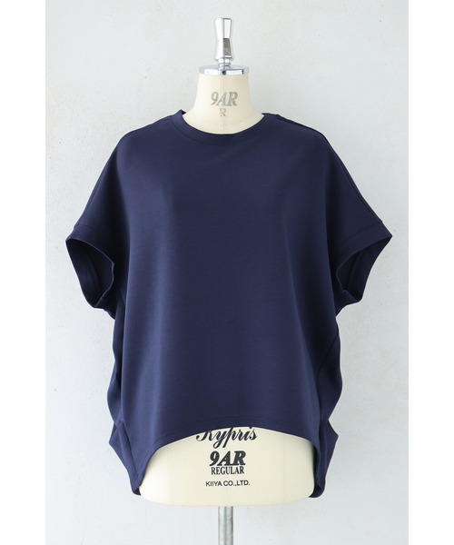 cawaii(カワイイ)の「おしり隠せるサイドタックトップス(Tシャツ/カットソー・レディース・ネイビー/ブルー・M/2L)」の4枚目の写真