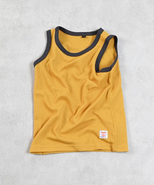 Life Support Products（ライフサポートプロダクツ）の「【吸水速乾】サーマルメッシュ無地タンクトップ（タンクトップ・キッズ・チャコール/イエロー/カーキ/オフホワイト/レッド・95/130/80/120/110/100/90）」の5枚目の写真