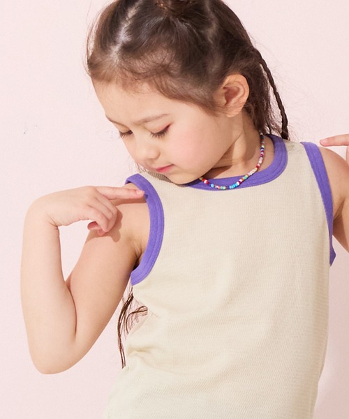 Life Support Products（ライフサポートプロダクツ）の「【吸水速乾】サーマルメッシュ無地タンクトップ（タンクトップ・キッズ・チャコール/イエロー/カーキ/オフホワイト/レッド・95/130/80/120/110/100/90）」の21枚目の写真